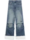 We11 Done Ripped Straight-leg Jeans In Blue