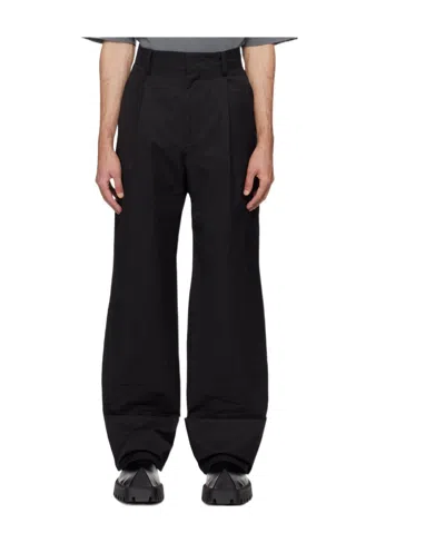 We11 Done Roll-up Four Bags Of Casual Pants In Black