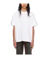 We11 Done Round Collar Logo T-shirt In White