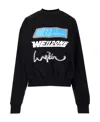 We11 Done Round Collar Long Sleeve Sweater In Black