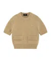 We11 Done Round-collar Short-sleeve Sweater In Nude
