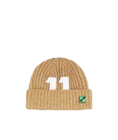 We11 Done Round Knitted Hat In Nude