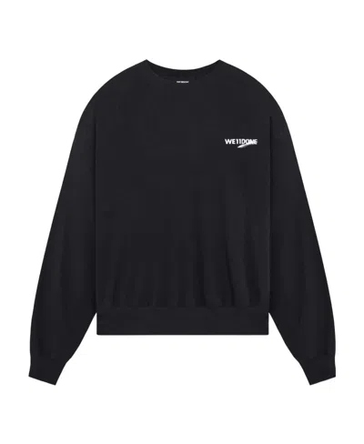 We11 Done Round Neck Hoodie In Black