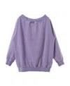 We11 Done Round Neck Hoodie In Purple