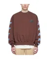 We11 Done Round-neck Pullover Sweater In Red