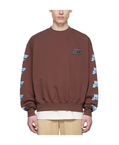 We11 Done Round-neck Pullover Sweater In Red