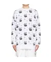 We11 Done Round-neck Sweater In White