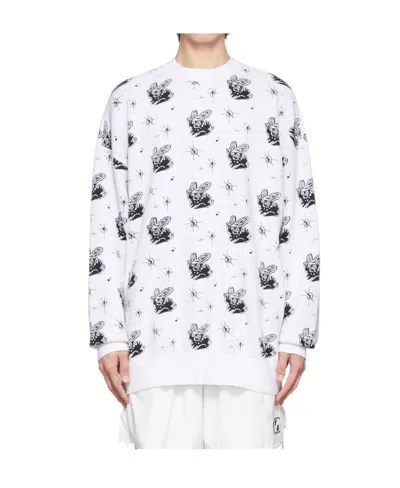 We11 Done Round-neck Sweater In White