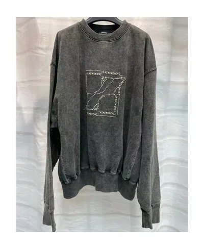 We11 Done Round-necked Sweater In Black