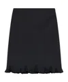 We11 Done Ruffle-hem Miniskirt