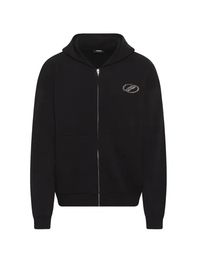 We11 Done Se11done Zip-up Hoodie In Black