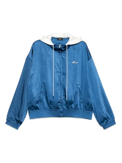 We11 Done Selldone Hooded Jacket In Blue