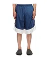 We11 Done Selldone Track Shorts In Blue