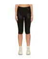 We11 Done Glittered Mesh Biker Shorts In Black