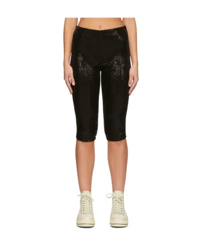 WE11 DONE SEQUIN-EMBELLISHED CYCLING SHORTS