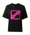 We11 Done Sequin-logo Cotton T-shirt In Black