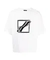 We11 Done Sequinned Logo-print T-shirt In White