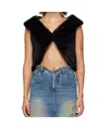We11 Done Shawl Lapel Vest In Multicolor