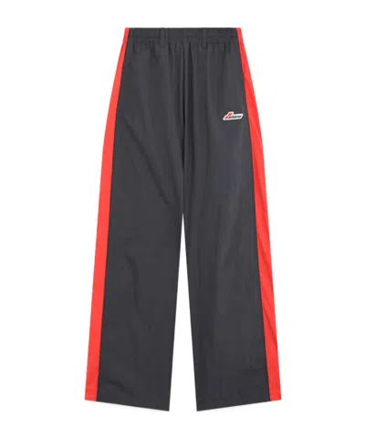 We11 Done Sheldon Color Block Track Pants In Gray
