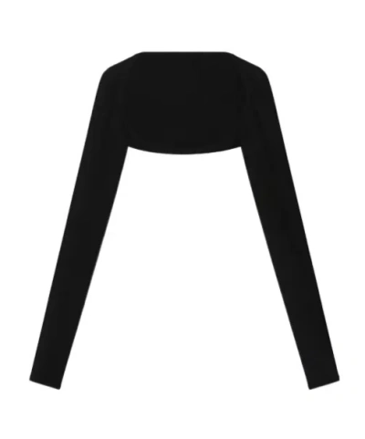 We11 Done Short Cardigan In Black