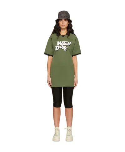 We11 Done Short-sleeved Dress In Green