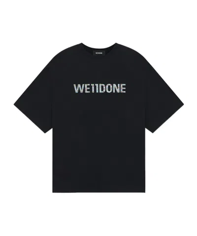We11 Done Short-sleeved T-shirt In Black
