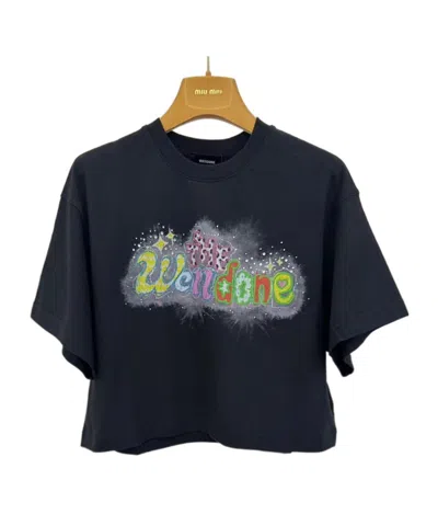 We11 Done Short-sleeved T-shirt In Black