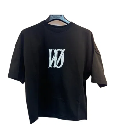 We11 Done Short-sleeved T-shirt In Black