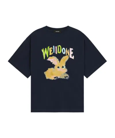 We11 Done Short-sleeved T-shirt In Blue