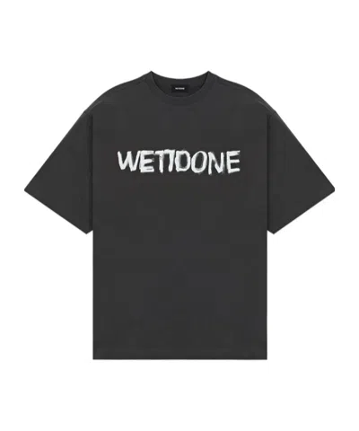 We11 Done Short-sleeved T-shirt In Black