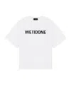 We11 Done White Large Basic Logo T-shirt In Multi