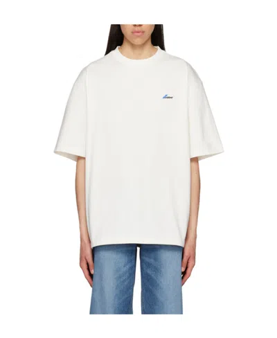 We11 Done Off-white Embroidered T-shirt