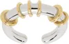 We11 Done Silver & Gold Hoop Ring In Silver