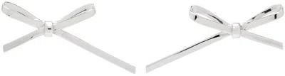 We11 Done Silver Bow Stud Earrings