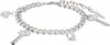 We11 Done Silver Key Charm Chain Bracelet In Silver