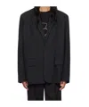 We11 Done Single-breasted Blazer In Black