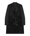We11 Done Single-breasted Coat In Black