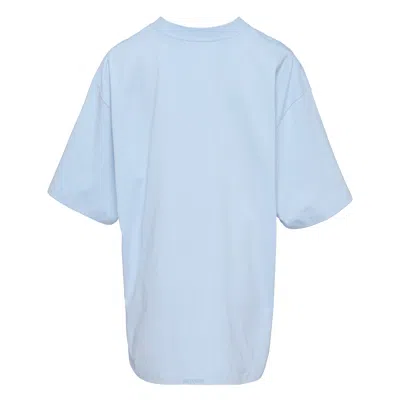 We11 Done Sky Sparkle Logo T-shirt In Blue