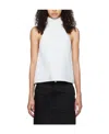 We11 Done Sleeveless Neck Vest In White