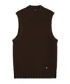 We11 Done Sleeveless Wool Sweater In Black