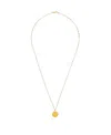 We11 Done Gold Smiley Necklace In White