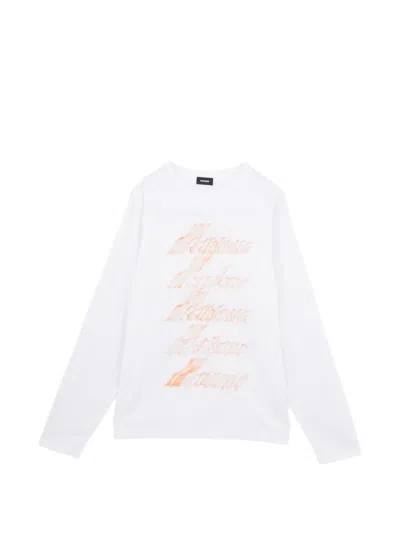 We11 Done Spark Logo T-shirt In White