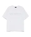 We11 Done Sparkle-logo T-shirt In White