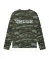 We11 Done Green Sparkle Logo Long-sleeved T-shirt In Green