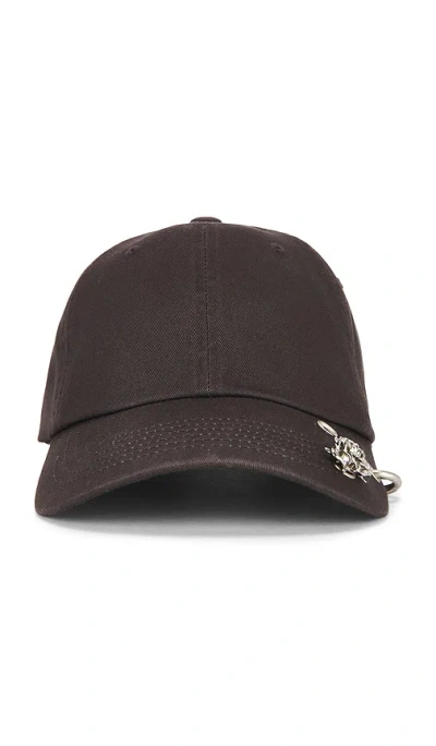 We11 Done Spike Rose Cap In Black
