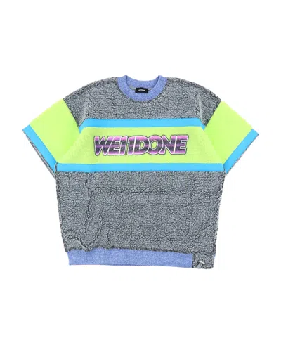 We11 Done Splitting Short-sleeved T-shirt In Multicolor