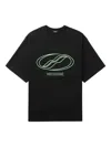 We11 Done Sporty Sheldon Graphic-print T-shirt In Black