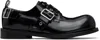 We11 Done Ssense Exclusive Black Balloon Strap Derbys In Black
