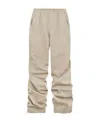 We11 Done Strap Pleated Casual Pants In Nude