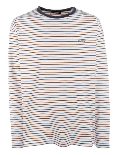 WE11 DONE STRIPED LONG-SLEEVE T-SHIRT